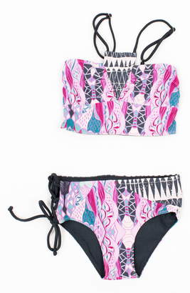 Bow & Arrow Two-Piece Reversible Swimsuit