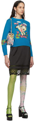 Marc Jacobs Blue Magda Archer Edition The Intarsia Sweater