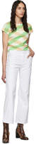 Thumbnail for your product : Eckhaus Latta White Wide Leg Jeans