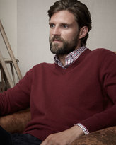 Thumbnail for your product : Neiman Marcus Cashmere V-Neck Sweater, Magenta