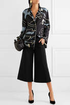 Thumbnail for your product : Valentino Wool And Silk-blend Crepe Culottes - Black