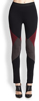 Thumbnail for your product : BCBGMAXAZRIA Jude Colorblock Patchwork Leggings