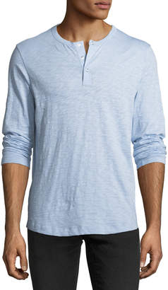Theory Nebulous Long-Sleeve Henley T-Shirt