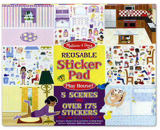 Melissa & Doug NEW Play House Reusable Sticker Pad