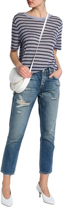 Amo Tomboy Cropped Distressed Boyfriend Jeans