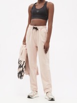 Thumbnail for your product : adidas by Stella McCartney Cotton-jersey Track Pants - Light Pink