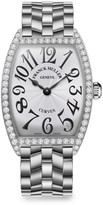 Thumbnail for your product : Franck Muller Cintree Curvex 39MM Stainless Steel & Diamond Bracelet Watch