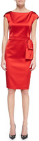 Thumbnail for your product : St. John Bateau-Neck Dress, Venetian Red