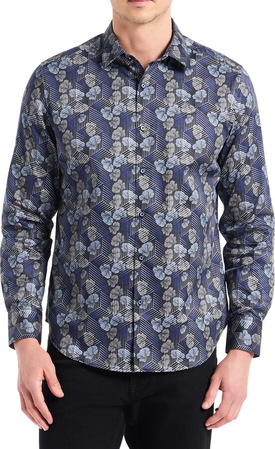 Robert Graham Henry Cotton Button-Up Shirt
