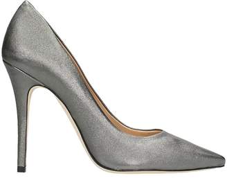 The Seller Pointed Toe Silver Wash Leather Pumps