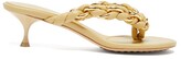 Thumbnail for your product : Bottega Veneta Nappa Lagoon Chain And Leather Sandals - Beige