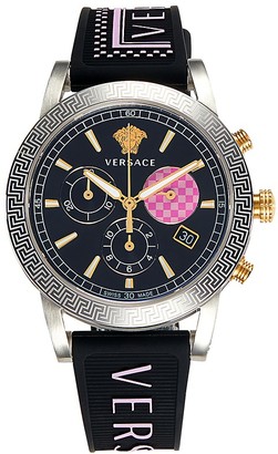 versace stainless steel sapphire crystal watch