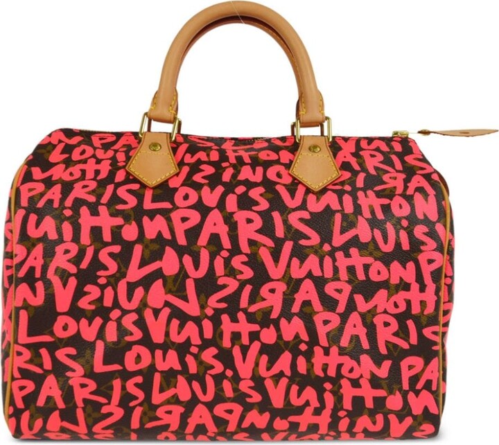 Louis Vuitton x Stephen Sprouse 2009 pre-owned Speedy 30 handbag -  ShopStyle Satchels & Top Handle Bags