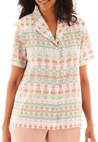 Thumbnail for your product : Alfred Dunner Amalfi Coast Ikat Print Blouse