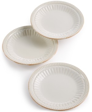 Lenox French Perle Groove Collection Stoneware 3-Pc. Mini Plates Set
