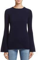 Thumbnail for your product : Aqua Cashmere Bell-Sleeve Crewneck Sweater - 100% Exclusive