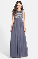 Thumbnail for your product : JS Collections Embellished Chiffon Gown