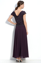 Thumbnail for your product : J Kara Beaded Mock Two Piece Chiffon Dress
