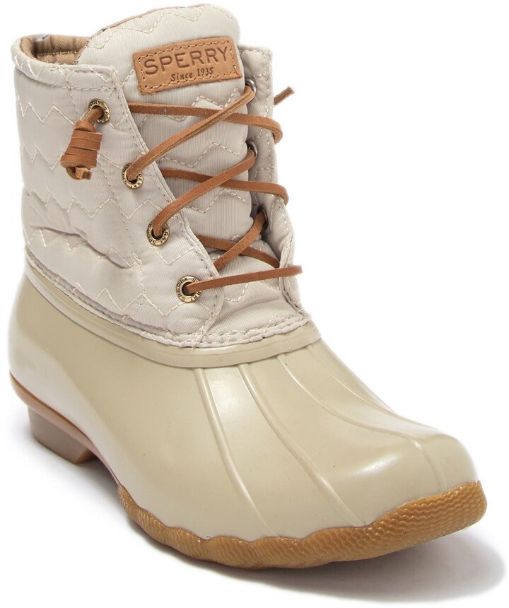 sperry white duck boots