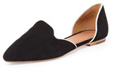 Thumbnail for your product : Joie Florence Suede d'Orsay Flat, Black/White