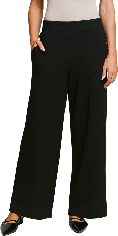 Matty M Kylie Luxe Wide Leg Knit Pants