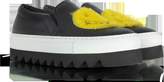 Thumbnail for your product : Joshua Sanders Black Smile Furry Sneakers w/Socks