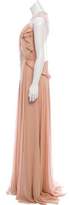 Thumbnail for your product : Jenny Packham Embellished Silk Gown w/ Tags