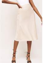 Thumbnail for your product : Dynamite Satin Midi Skirt - FINAL SALE Moonlight Beige