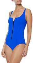 Thumbnail for your product : Lisa Marie Fernandez Zip-front Bonded Swimsuit