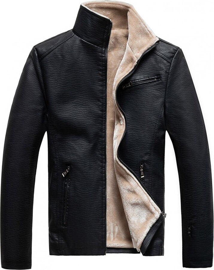 Men’s New  Jacket Tops Military Slim Blazer Collar Fit Winter Outwear Stand Coat