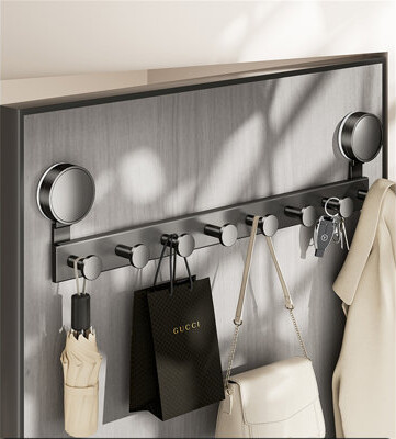 Thrones Designs Aluminum Alloy Suction Cup Hook Rack