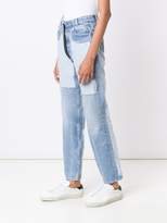 Thumbnail for your product : Off-White contrast panel boyfriend jeans