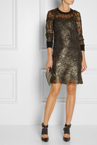 Thumbnail for your product : DKNY Metallic lace dress