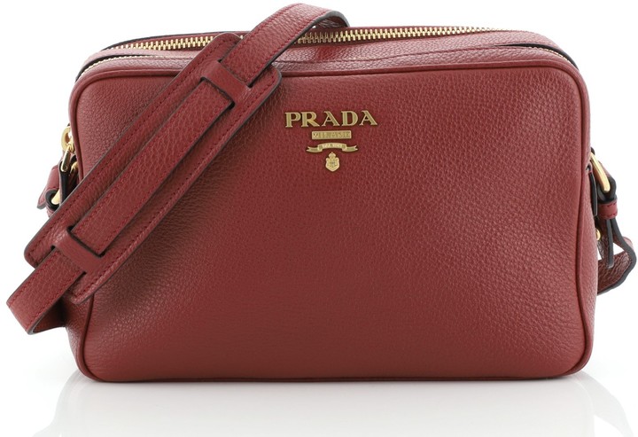 prada double zip camera bag
