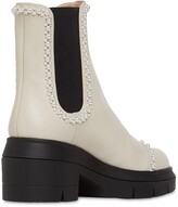 Thumbnail for your product : Stuart Weitzman 70mm Norah Demipearl Leather Ankle Boots