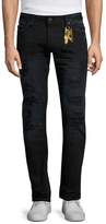 Thumbnail for your product : Robin's Jean Slim Fit Long Flap Distressed Jeans