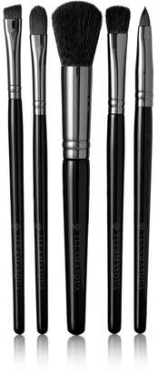 Illamasqua Set Of Five Makeup Brushes - Black