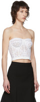 Thumbnail for your product : Alexander McQueen White Sarabande Lace Bustier