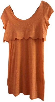 Claudie Pierlot Orange Linen Dress for Women
