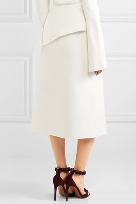 Dion Lee Axis Ruffled Cotton-blend Skirt - White