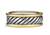 Thumbnail for your product : David Yurman Cable Band Ring with Gold
