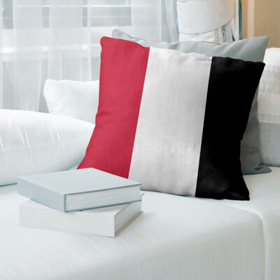 ArtVerse Atlanta Throwback Football Euro Pillow Cover