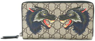 Gucci GG Supreme wolf wallet
