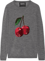 Thumbnail for your product : Markus Lupfer Sequin-embellished Merino Wool Sweater - Gray