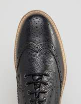 Thumbnail for your product : Frank Wright Milled Brogues In Black Leather