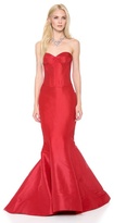 Thumbnail for your product : Zac Posen Strapless Silk Faille Gown