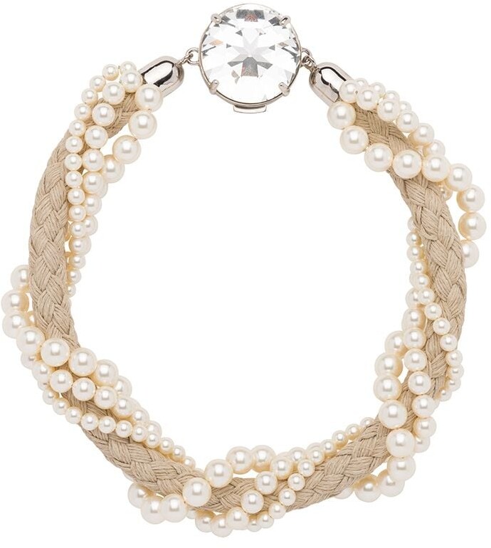 Luisaviaroma Women Accessories Jewelry Necklaces Wellness Faux Pearl & Bead Necklace 