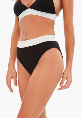 Missguided Black Jersey High Waisted Panties