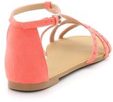 Thumbnail for your product : La Redoute LA Flat Diamanté Sandals