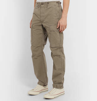 Ralph Lauren RRL Slim-Fit Tapered Washed-Cotton Cargo Trousers